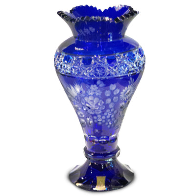Blue Vase 1354 Meissen Flower with London 12" High