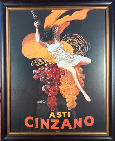 Vintage Italian Wine Poster Framed Print