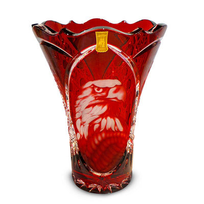 Red Vase 205 Eagle 10" High