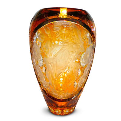 The Four Season Vase Summer Amber 10" High