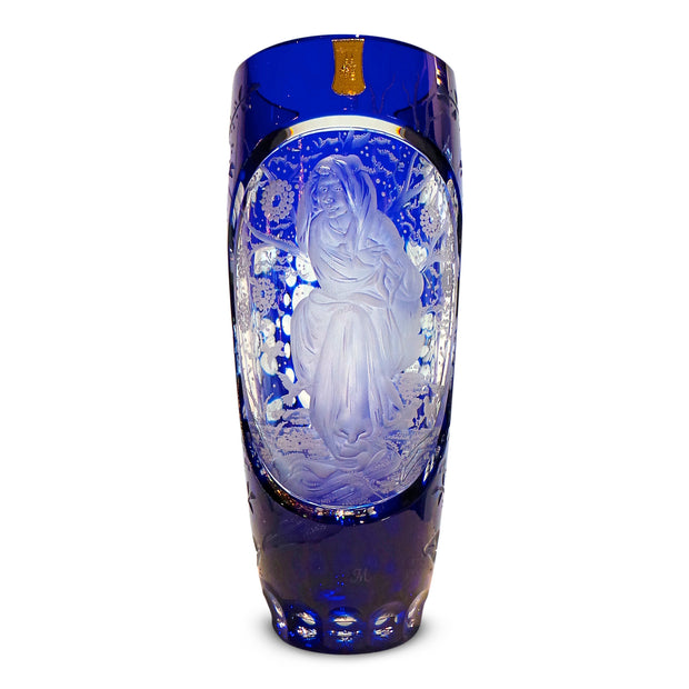 The Four Seasons Vase Winter Blue 11" High