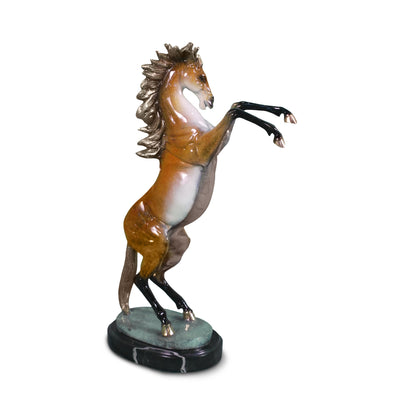 Horse with Marble Base 17"L x 8"W x 25.5"H