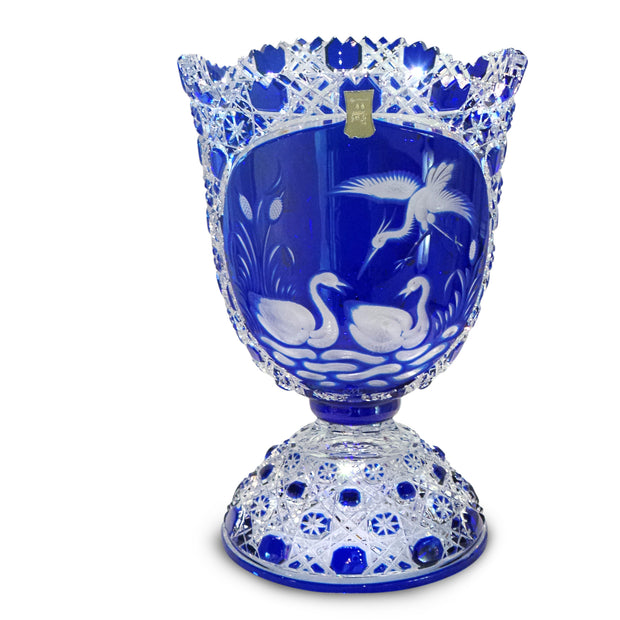 Blue Swan Vase 2517/EO 314 11" High