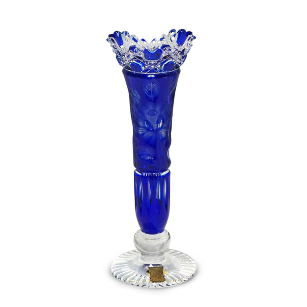 Blue Vase 1024 Meissen Flower with London 6" High