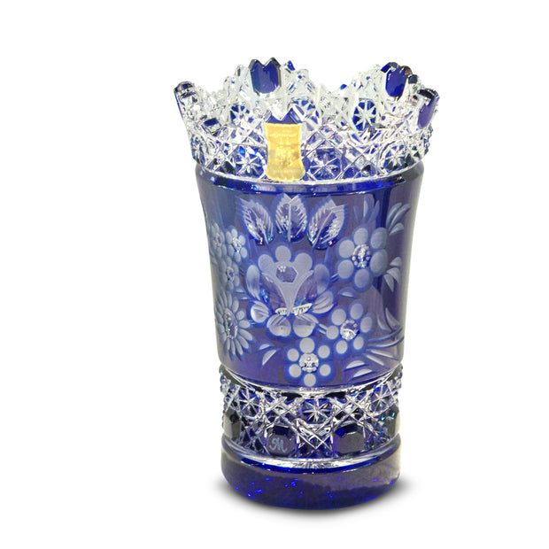 Blue Vase 205 Meissen Flower with London 6" High
