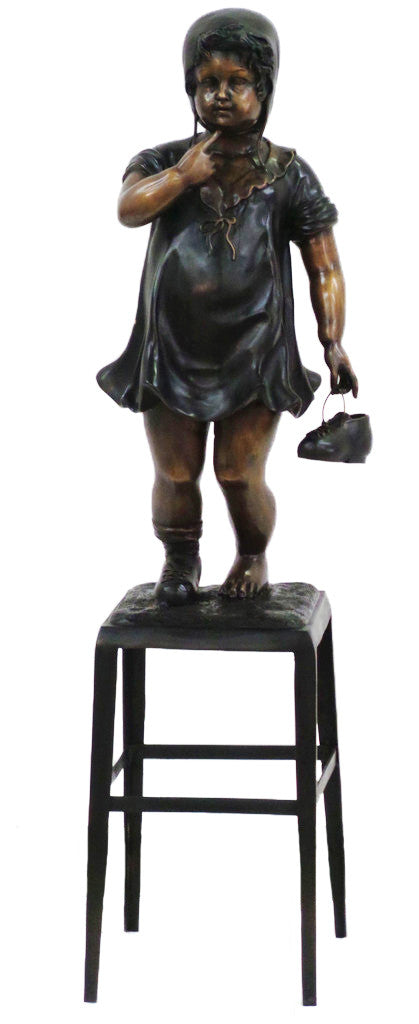 Girl Standing on Chair 16"L x 13"W x 60"H