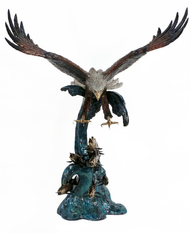 Eagle Catching Fish - Special Patina 63"L x 46"W x 82"H