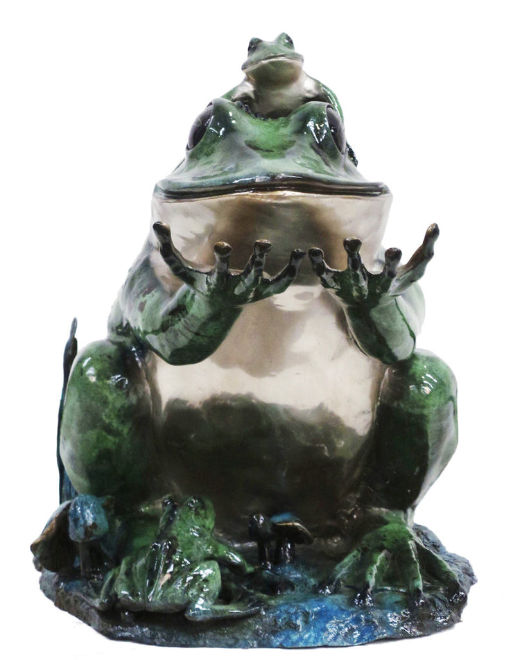 Frog Sitting - Special Patina 29"L x 39"W x 33"H