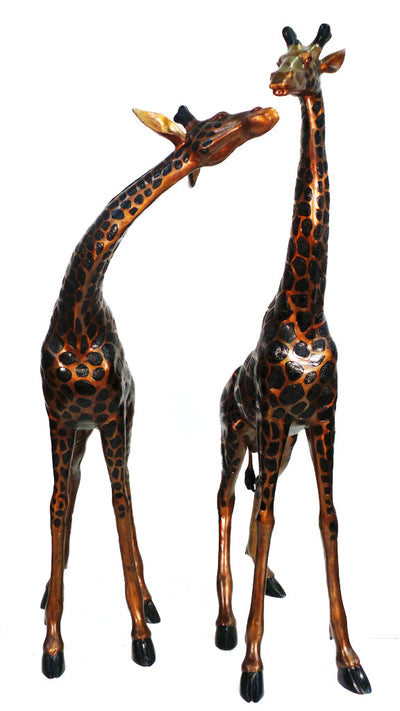 Giraffe (Pair) - Giraffe 1 - 59"L x 12"W x 77"H - Giraffe 2 - 54"L x 11"W x 88"H