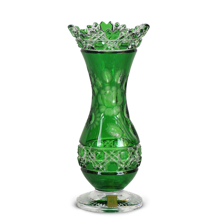 Green Vase 1000 Meissen Flower with London 8" High