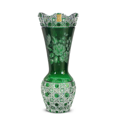 Green Vase 167 Meissen Flower with London 14" High