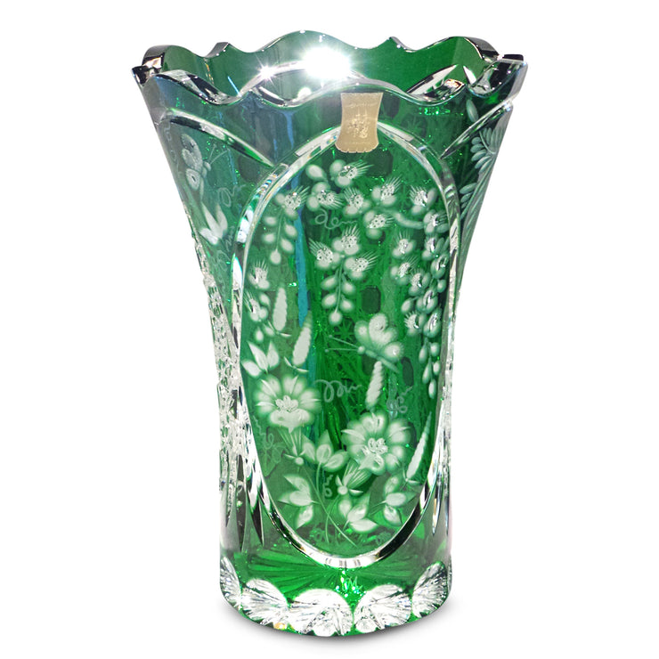 Green Vase 205 Glyzinie Summertime 10" High