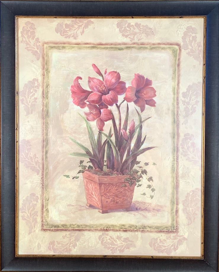 Red Lilies Framed Print
