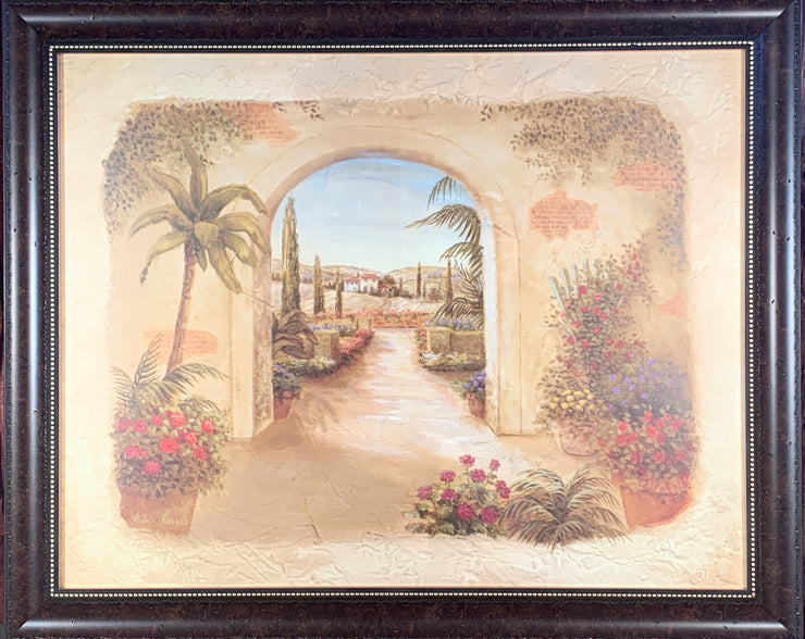 Tuscan Garden Framed Print