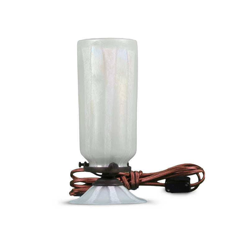 Ivory Rain Boudoir Lamp 10"H x 3 1/2"D