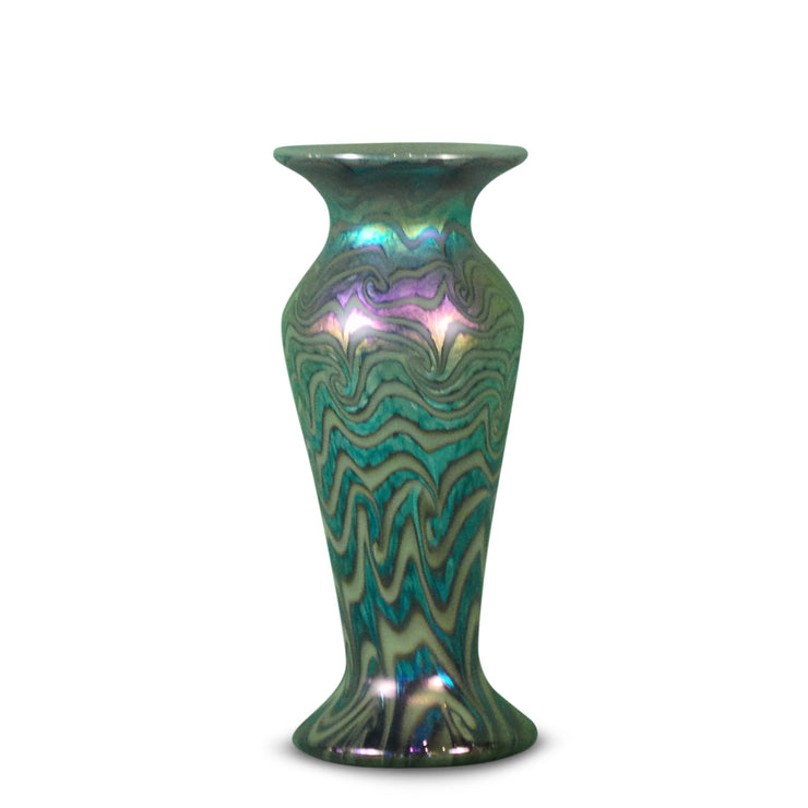 Petite Classic Vase Jade Swirl- 8" High