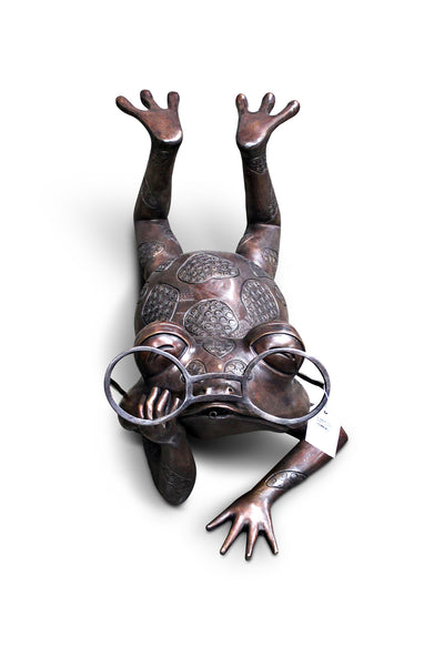 Frog with Glasses 18"L x 35"W x 11"H