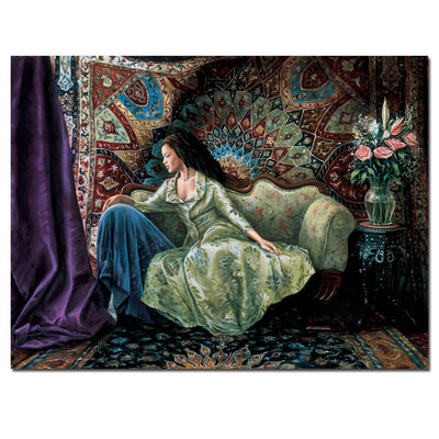Michelle in Green Giclee on Canvas Limited Edition Artist's Proof by McCormick 57"W x 48"H