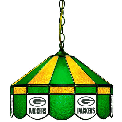 Packers 16" Stained Glass Lamp Shade W/ Pull Light