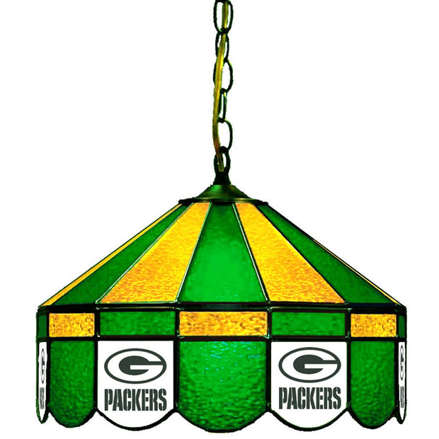 Packers 16" Stained Glass Lamp Shade W/ Pull Light