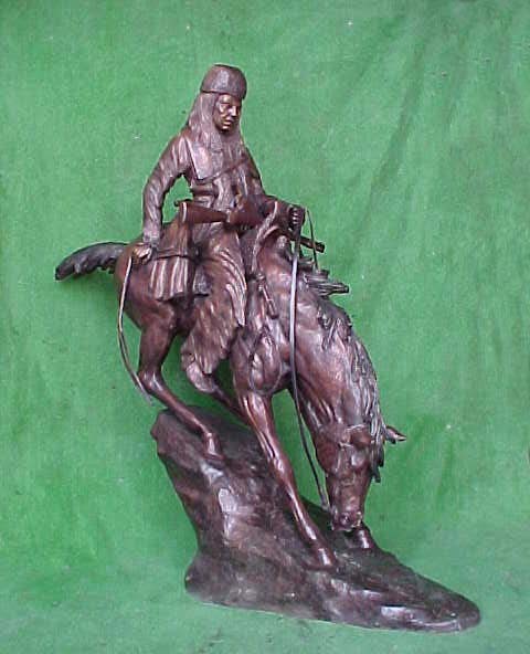 Sioux Cheif (Life Size) 63"L x 28"W x 97"H